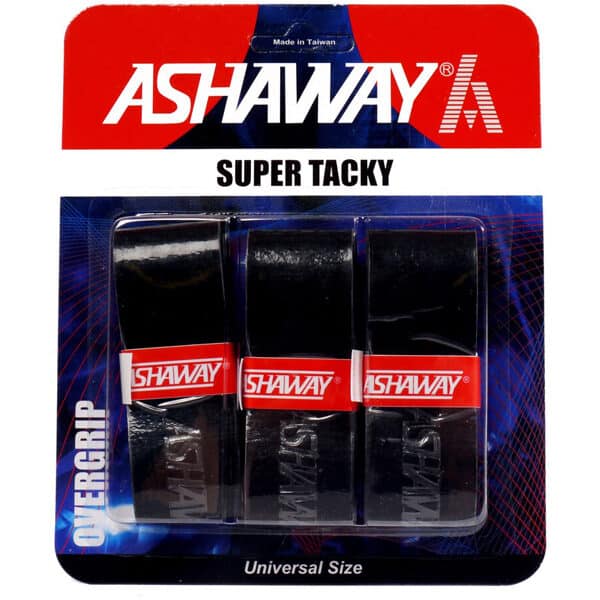 Ashaway Super Tacky Overgrips Pack Of 3 Black