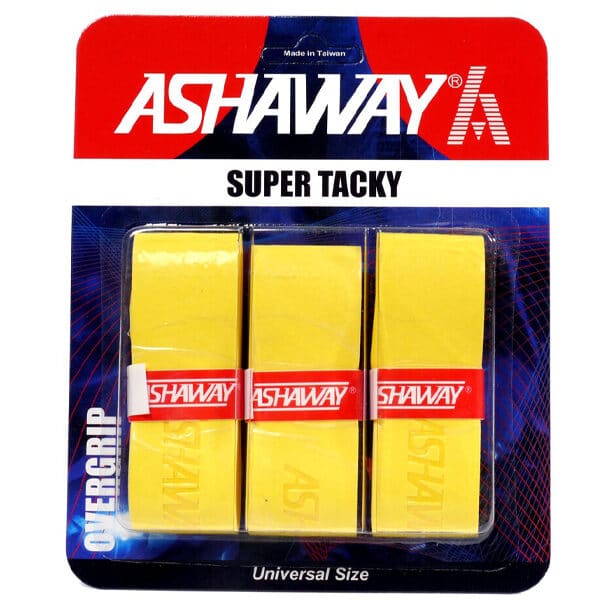 Ashaway Super Tacky Overgrips Pack Of 3 Yellow