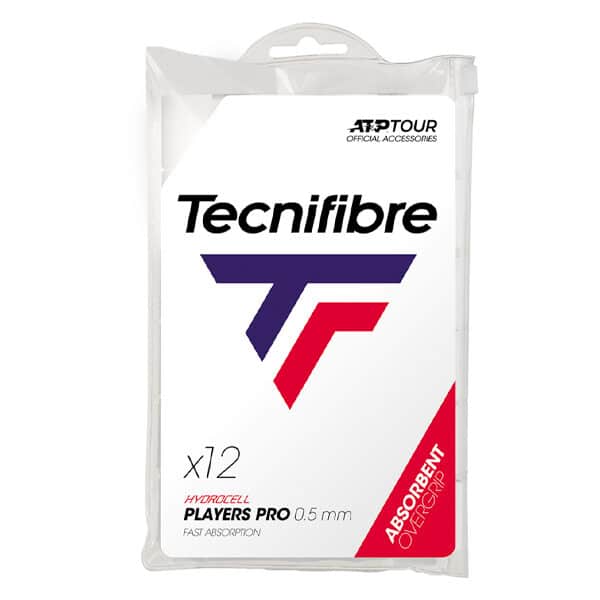 Tecnifibre Pro Players Overgrip White Pack of 12