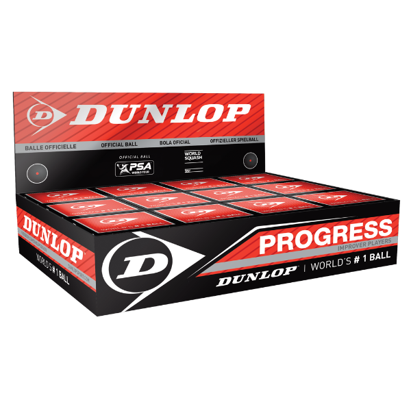 Dunlop Progress Squash Balls - 1 Dozen