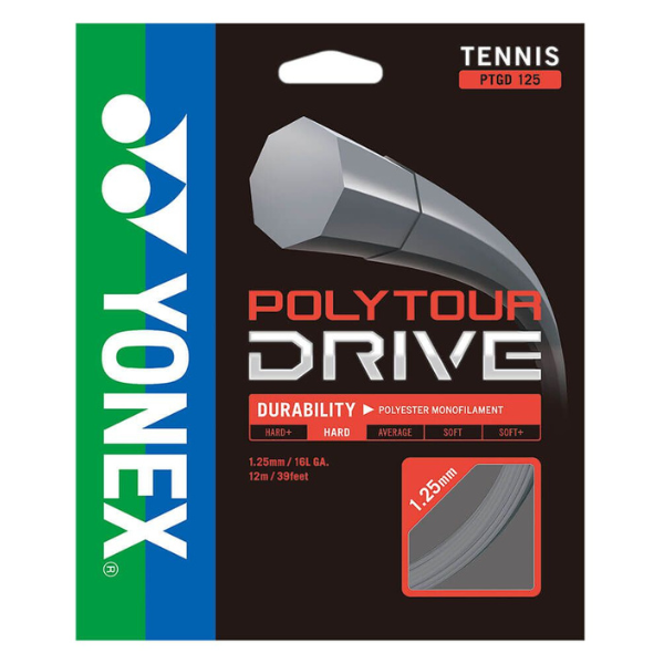 YONEX Polytour drive 12M set silver