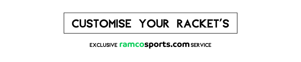 racket customisation banner ramcosports.com