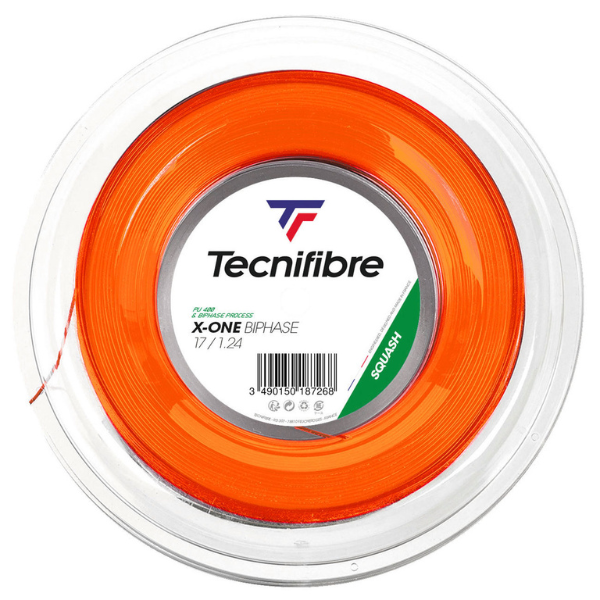 Tecnifibre X-One Biphase 17 1.24mm Squash 200M Reel