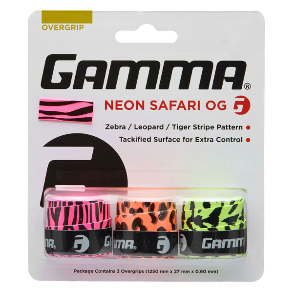 Gamma Neon Safari Overgrip 3 Pack
