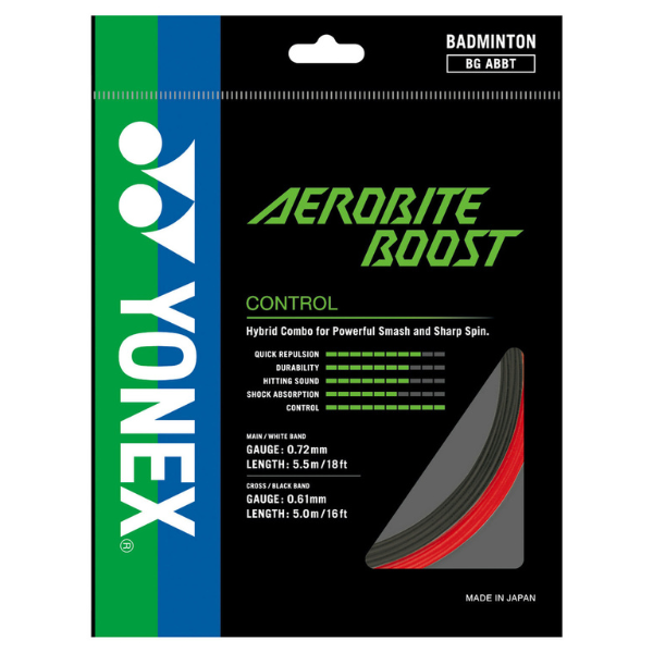 Yonex Aerobite Boost 0.72-0.61mm Badminton Hybrid Set